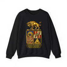 Load image into Gallery viewer, Crewneck Sweatshirt - Army - 10th Cavalry Regiment - BUffalo Soldiers - COA - Ready and Forward - 3D Enhanced