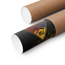Load image into Gallery viewer, Matte Poster - Hedgerow assault in Normandy, 1944 - Shirt - Back