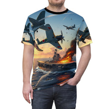 Load image into Gallery viewer, Unisex Tee - AOP - WWII Battle of Midway
