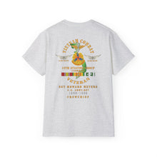 Load image into Gallery viewer, Unisex Ultra Cotton Tee - Vietnam Combat Aviation Vet w Air Crew Badges - 12th Combat Aviation Group - Black Jack - Sgt Howard Meyers - 1968-1969 SVC X 300