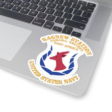 Load image into Gallery viewer, Kiss-Cut Stickers - Navy - Kagnew Station - Asmara, Eritrea - East Africa X 300