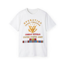 Load image into Gallery viewer, Unisex Ultra Cotton Tee - Army - IRAQI FREEDOM Veteran - Combat Veteran