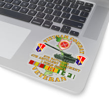 Load image into Gallery viewer, Kiss-Cut Stickers - Vietnam Combat Vet - 8th Bn 4th Artillery - I Field Force w M107