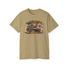 Load image into Gallery viewer, Unisex Ultra Cotton Tee - Army - Main Battle Tank - M60A1 w Fire- Right Face - 3D - Enhanced