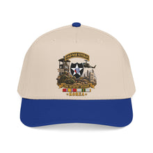Load image into Gallery viewer, Mid Profile Baseball Cap - Army - 2nd Infantry Division w Br - Ribbon COLD WAR Vet Tab - Korea - 3D - Enhanced