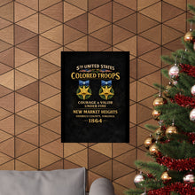 Load image into Gallery viewer, Matte Poster - 5th USCT at New Market Heights - Shirt - Back