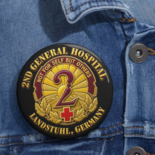 Load image into Gallery viewer, Army 2nd General Hospital Landstuhl Germany 3D Pin Button
