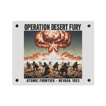Load image into Gallery viewer, Acrylic Wall Art Panel - Atomic Testing in Nevada Desert Operation Fury
