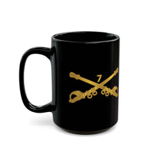 Load image into Gallery viewer, Black Mug (15oz) - Army - 7th Cavalry Branch wo Txt X 300