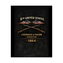 Load image into Gallery viewer, Matte Poster - Honoring the 5th USCT, 1864 - Left