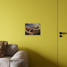 Load image into Gallery viewer, Acrylic Wall Art Panel - Apache Indians attacking a wagon train