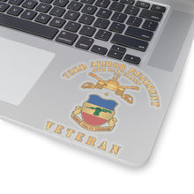 Load image into Gallery viewer, Kiss-Cut Stickers - 4th Battalion 73rd Armor Regiment - Veteran W DUI wo At War - Br X 300