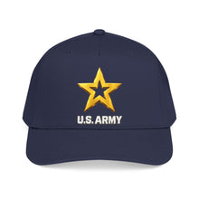 Load image into Gallery viewer, Mid Profile Baseball Cap - Army Star W Us Army w White Star - 3D - Enhanced
