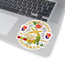 Load image into Gallery viewer, Kiss-Cut Stickers - Army - Vietnam Combat Vet - 8th Bn 4th Artillery - I Field Force