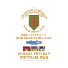 Load image into Gallery viewer, Kiss-Cut Sticker — Army - 1st Infantry Division - 2nd Bn, 28th Inf Regiment - Vietnam War