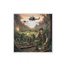 Load image into Gallery viewer, Acrylic Wall Art Panel - Vietnam Patrol Fire Fight Requesting Medevac