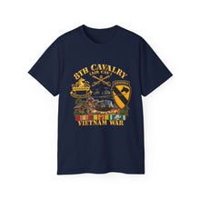 Load image into Gallery viewer, Unisex Ultra Cotton Tee - Army - 8th Cavalry (Air Cav) - 1st Cav Division w VN SVC - 3D - Enhanced