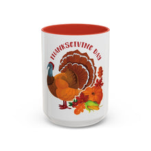 Load image into Gallery viewer, Accent Coffee Mug - Thanksgiving - Happy Turkey Day