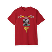Load image into Gallery viewer, Unisex Ultra Cotton Tee - Army - 130th Station Hospital - Ribbon - DUI - Army Medical Corps Branch X 300