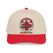 Load image into Gallery viewer, Mid Profile Baseball Cap - Army - 57th Medical Co - Original Dustoff - Vietnam w VN SVC - 3D - Enhanced