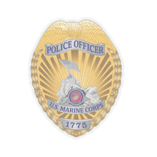 Load image into Gallery viewer, Kiss-Cut Stickers - USMC - Police Officer - U.S. Marine Corps 1775 X 300
