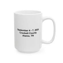 Load image into Gallery viewer, White Ceramic Mug — Solomon Koonce Family Reunion - September 4-7, 2026 - Crockett County - Alamo, TN