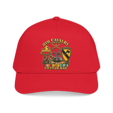 Load image into Gallery viewer, Mid Profile Baseball Cap - Army - 8th Cavalry (Air Cav) - 1st Cav Division w VN SVC - 3D - Enhanced
