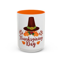 Load image into Gallery viewer, Accent Coffee Mug - Thanksgiving Day - Happy Thanksgiving Day