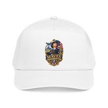 Load image into Gallery viewer, Mid Profile Baseball Cap - WAVES - Women Accepted for Volunteer Emergency Service WWII - 3D - Enhanced