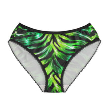 Load image into Gallery viewer, Women's Briefs (AOP) - Glossy tropical zebra print design
