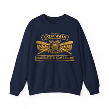Load image into Gallery viewer, Crewneck Sweatshirt - USCG - Coxswain - Auxiliary w txt - 3D - Enhanced