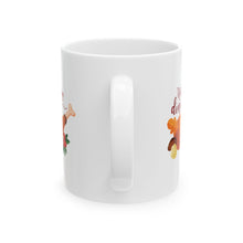 Load image into Gallery viewer, White Ceramic Mug - 11oz & 15oz - Holiday Dinner