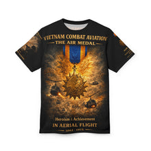 Load image into Gallery viewer, Vietnam Combat Aviation - The Air Medal Tribute Tee — Aerial Combat (Air Medal)