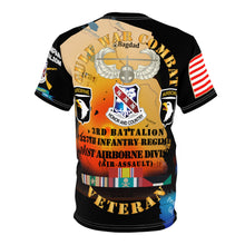 Load image into Gallery viewer, Unisex All Over Print - Gulf War Combat Infantry Vet w Bravo Company, 3rd Bn 327th Inf - 101st ABN Div with Combat Infantryman Badge