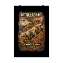Load image into Gallery viewer, Matte Poster - 4th Infantry Division - Battle of Dak To - 1967