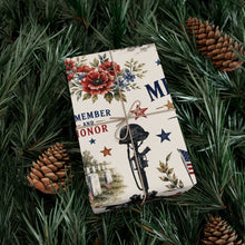 Load image into Gallery viewer, Gift Wrap Paper — Memorial Day Remembrance Pattern