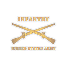 Load image into Gallery viewer, Kiss-Cut Stickers - Army - Infantry - Branch - US Army X 300