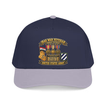 Load image into Gallery viewer, Mid Profile Baseball Cap - Army - Iraq War Veteran - Ribbon Bar - Map - SSI - 3rd Infantry Division - 3D - Enhanced