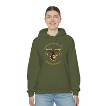 Load image into Gallery viewer, Unisex Heavy Blend™ Hooded Sweatshirt - Marine Barracks - Washington, D.C 1801 X 300