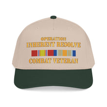 Load image into Gallery viewer, Mid Profile Baseball Cap - Opn Inherent Resolve (OIR) SVC Bar - Combat Veteran - DTF