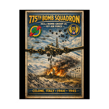 Load image into Gallery viewer, 775th Bomb Squadron Matte Poster — Celone Italy 1944–1945 Vintage WWII Aviation Print - Celone Airfield