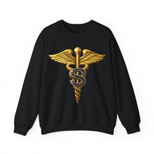 Load image into Gallery viewer, Crewneck Sweatshirt - Army Medical Specialist Corps Branch Insignia - 3D - Enhanced