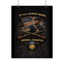 Load image into Gallery viewer, Posters - Honoring the 5th USCT, 1864 - Right 1