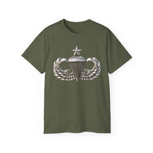 Load image into Gallery viewer, Unisex Ultra Cotton Tee - Army - Senior Airborne Badge - No Txt - 3D - enhanced