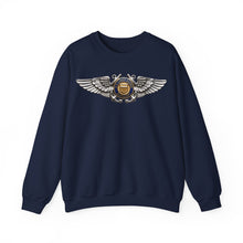 Load image into Gallery viewer, Crewneck Sweatshirt - USCG - Aviator Badge - Auxiliary wo txt - 3D - Enhanced