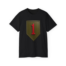 Load image into Gallery viewer, Unisex Ultra Cotton Tee - Army - SSI - 1st Infantry Division wo txt - 3D - Enhanced