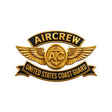 Load image into Gallery viewer, Kiss-Cut Stickers - USCG - Aircrew Badge w txt - 3D - Enhanced