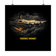 Load image into Gallery viewer, 775th Bomb Squadron Matte Poster — 'Going Home' Vintage WWII Aviation Print