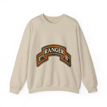 Load image into Gallery viewer, Crewneck Sweatshirt - Army - 1st Ranger Battalion - Ranger Scroll - 3D - Enhanced