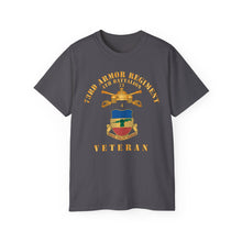 Load image into Gallery viewer, Unisex Ultra Cotton Tee - 4th Battalion 73rd Armor Regiment - Veteran W DUI wo At War - Br X 300